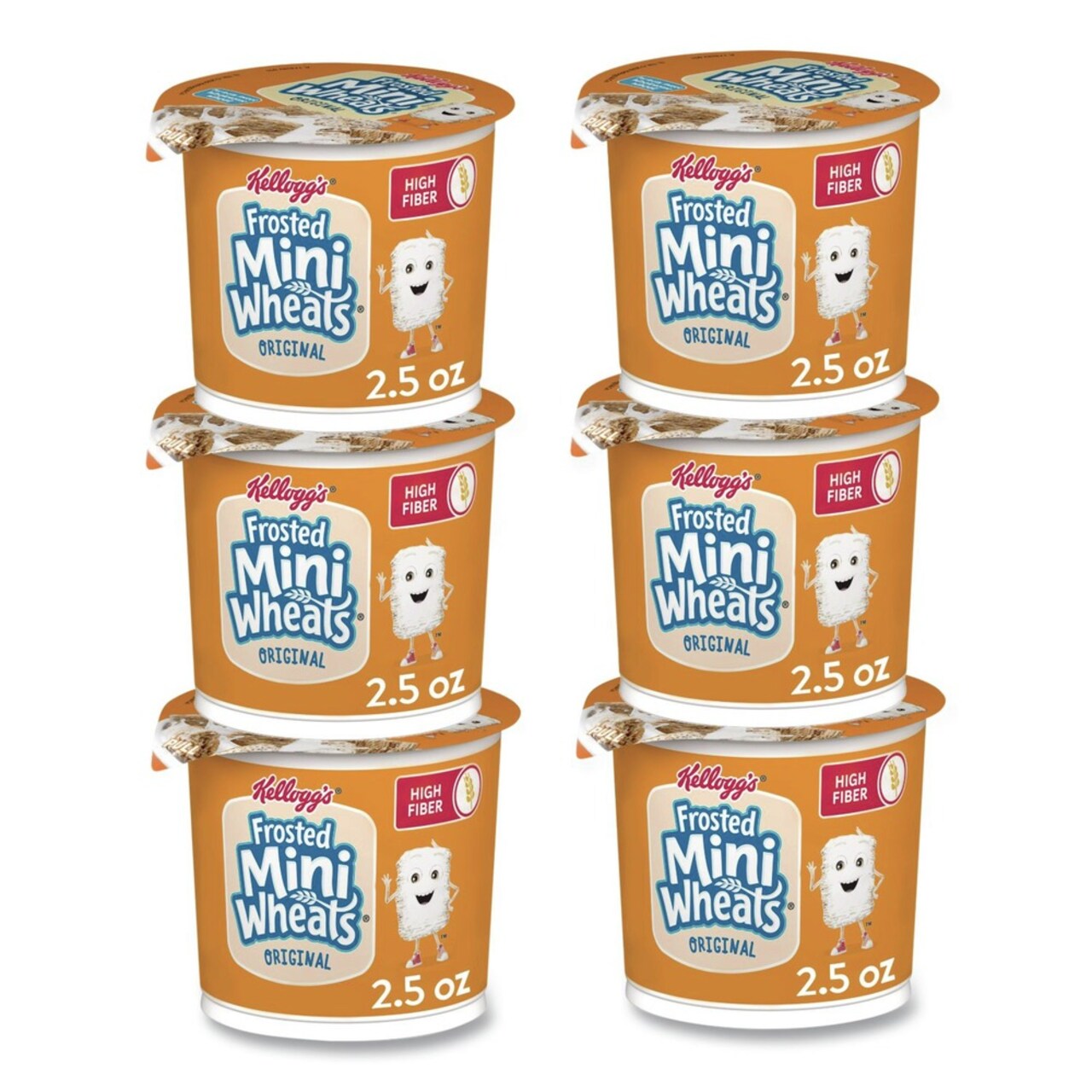 Kellogg's Single-Serve Frosted Mini Wheats Breakfast Cereal (6/Box)